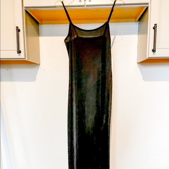 Something Navy long XXS floor length black dress - Picture 1 of 6